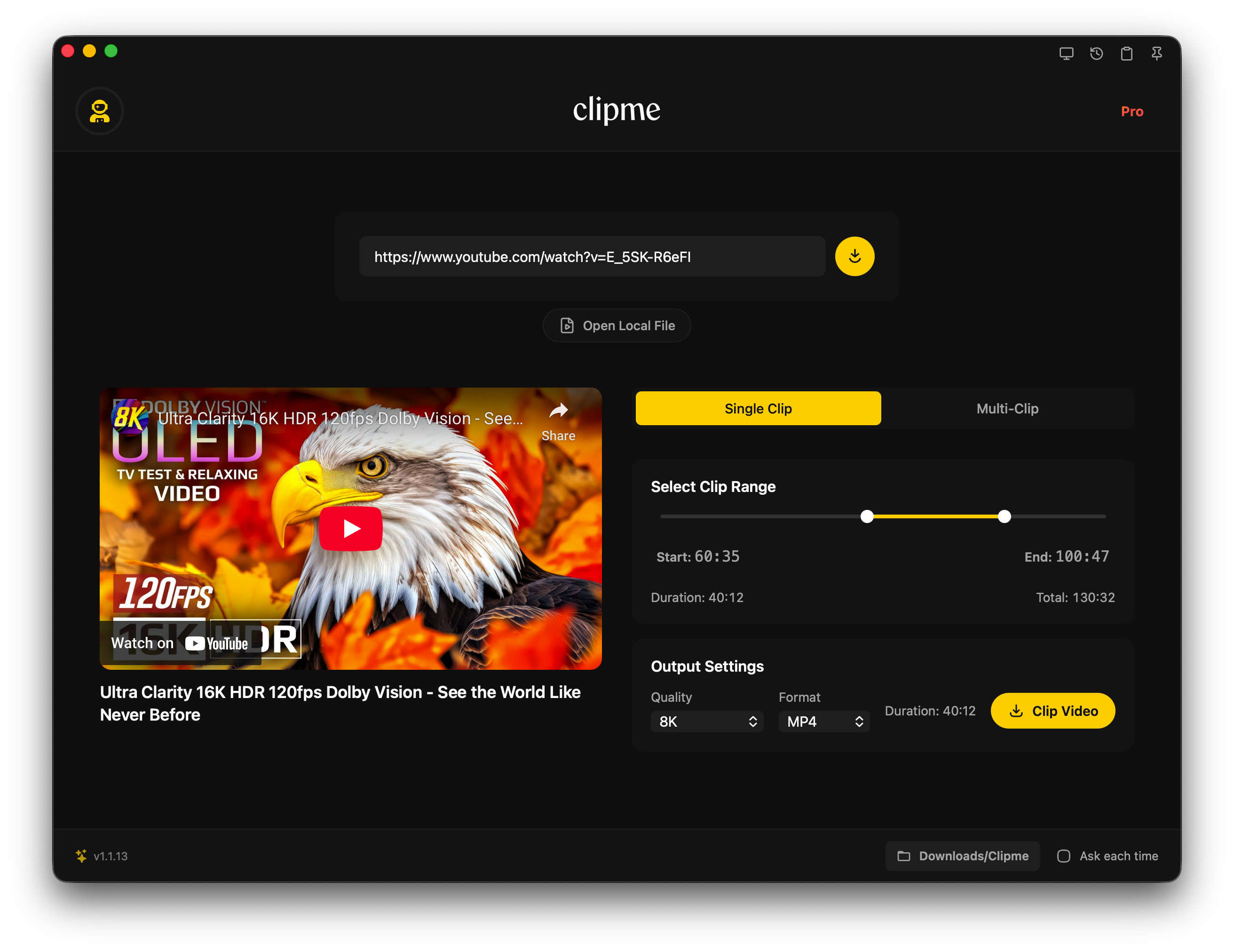 Drop Files Interface